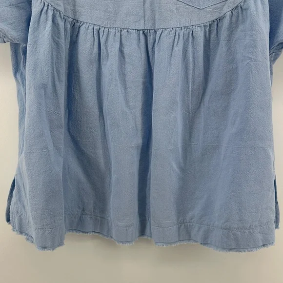 Cottagecore Soft Girl Casual Chin Farmcore Coquette Feminine Blue 100%Cotton SZL - Picture 3 of 12